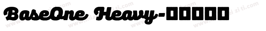 BaseOne Heavy字体转换